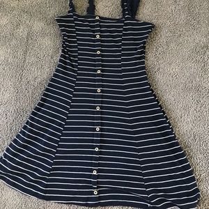 Aero navy and white striped sun dress!